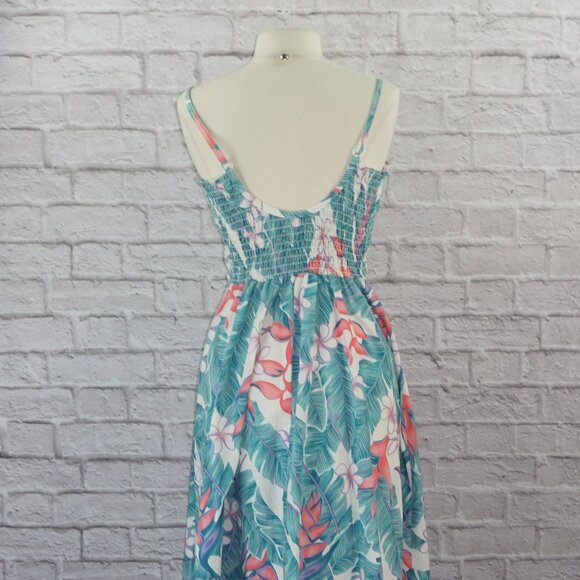 Vintage 80s Hilo Hattie Hawaiian Floral Dress - Picture 4 of 12